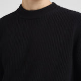 Maglia uomo girocollo nera 1000471 100 LES DEUX 