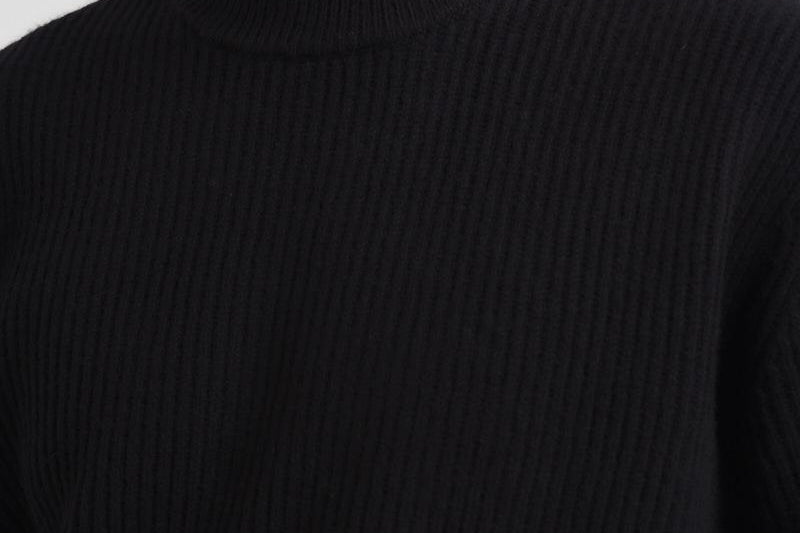 Maglia uomo girocollo nera 1000471 100 LES DEUX 