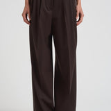 Pantalone donna wide leg marrone D232492 LILIUXY086MORO P.a.r.o.s.h. 