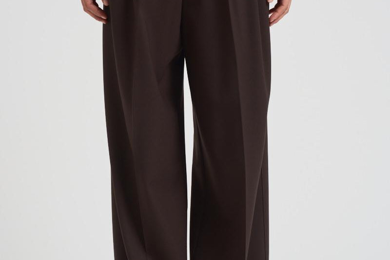 Pantalone donna wide leg marrone D232492 LILIUXY086MORO P.a.r.o.s.h. 