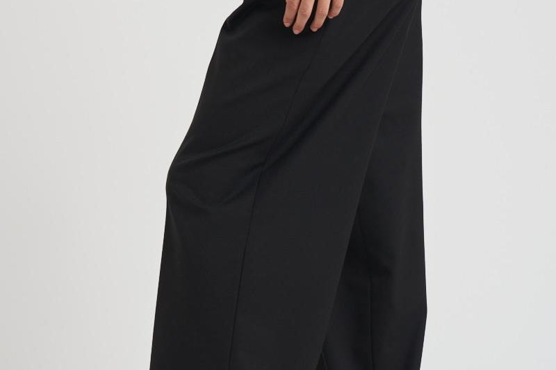 Pantalone donna in lana C3104 W0206BLACK THE LATEST 