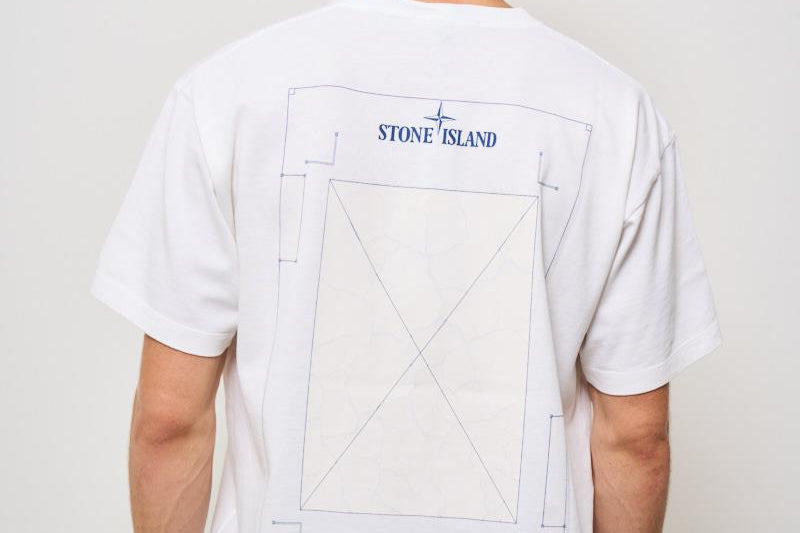 T-shirt uomo girocollo bianca 21002RC S0137V0001 STONE ISLAND 