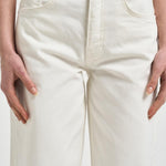 Jeans donna Manon dritti in denim bianco 10896 OFW25ECRU ANINE BING 