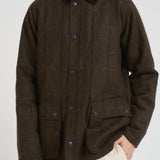 Giubbotto uomo Bedale in lana check marrone MWO0288 OL91 BARBOUR 