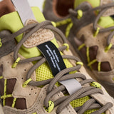 Sneakers uomo Yamabushi beige e lime YAMABUSHIM 1D87LIME FLOWER MOUNTAIN 