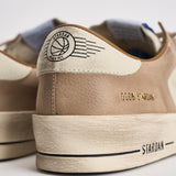 Sneakers uomo Stardan bianca e beige GMF00667 F00814015875 GOLDEN GOOSE 