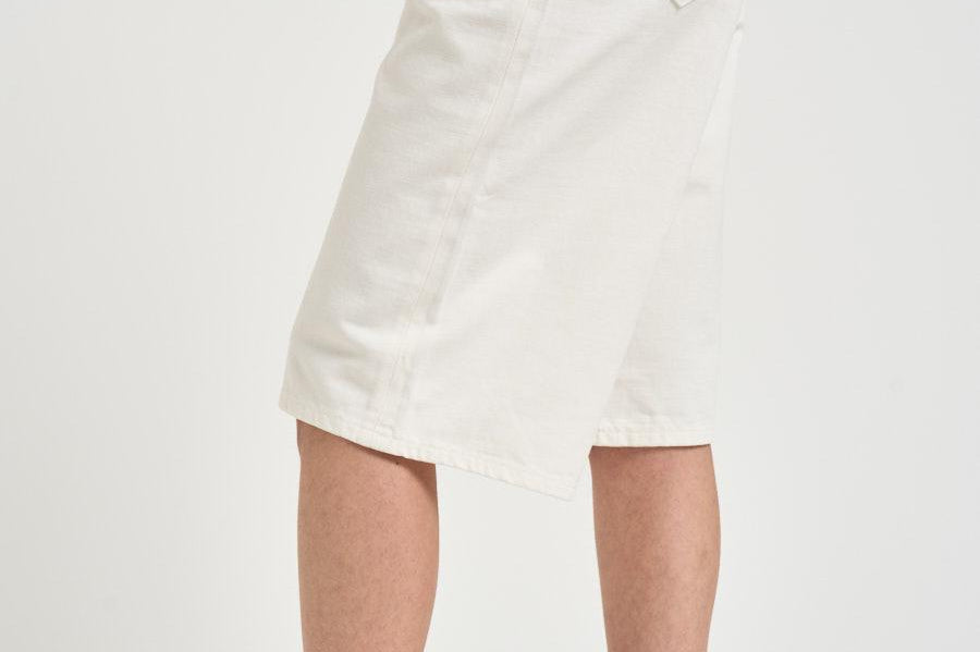 Bermuda donna in denim bianco NEWBECKYBULL44 OFFWHITE HAIKURE 