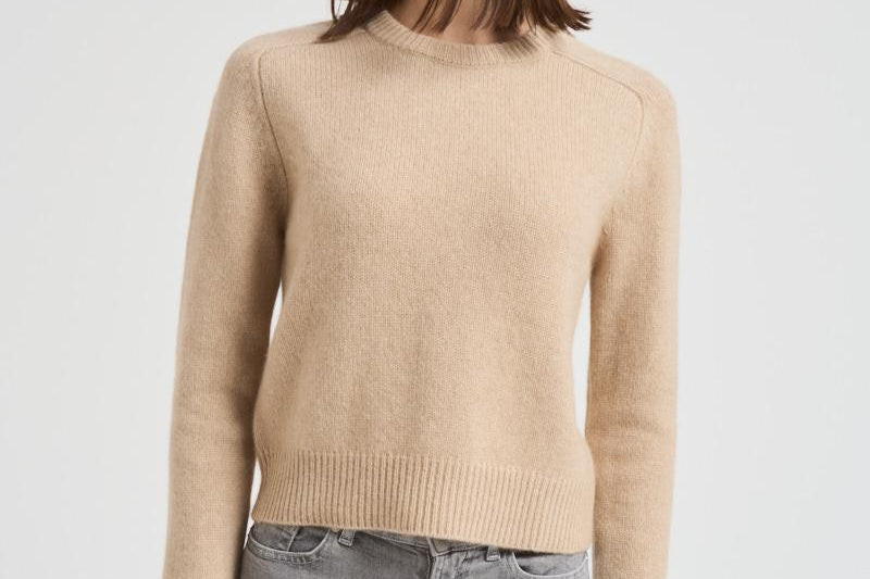 Girocollo donna maniche lunghe beige CAROLINE 02ORGANIC KUJTEN 