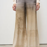 Pantalone donna in seta Adastrgum beige 12409 514936 PIERRE-LOUIS MASCIA 