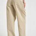 Pantaloni donna beige a vita alta PA0634FA D1G04E90BE MARANT ETOILE 