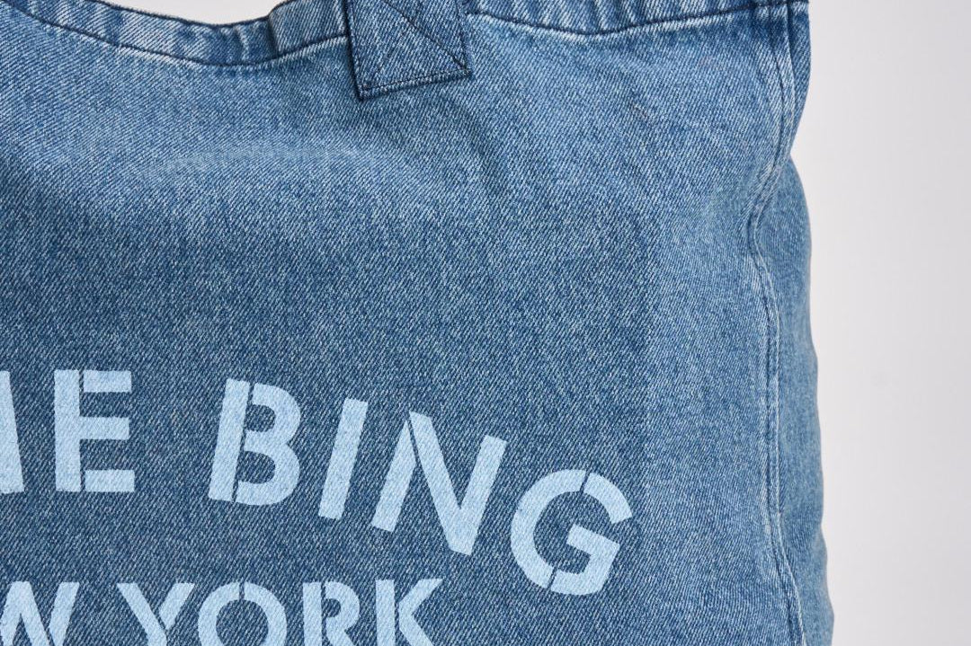 Borsa donna shopping in denim 11857 WHD59SHADOWBLUE ANINE BING 