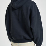 Felpa uomo con cappuccio blu notte HO06012 6011BLAKCREDBLUE RHUDE 