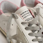 Sneakers donna Super Star bianche e rosa GWF00102 F00256910914 GOLDEN GOOSE 