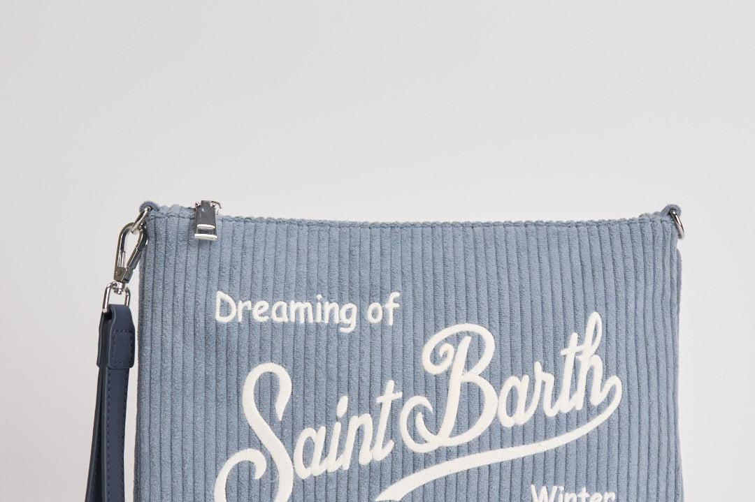 Pochette donna Parisienne Corduroy a coste celeste PARISIENNE COURD36 MC2 SAINT BARTH 