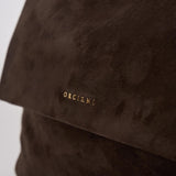 Borsa donna Sveva Peach XL a spalla in suede con tracolla moro B02185PEO TMORO ORCIANI 