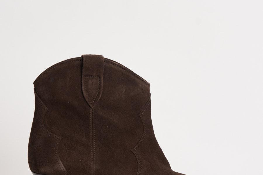Stivali donna in suede testa di moro BO0002FA A1A03S50CL ISABEL MARANT 