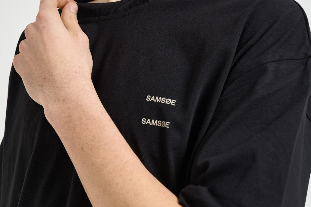 T-shirt uomo girocollo nero M22300126 BLACKBASIC SAMSØE SAMSØE 