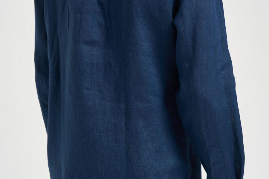 Camicia uomo in lino blu 710968915 506 RALPH LAUREN 