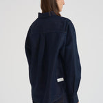 Camicia over in denim donna AZ01V86 BLU NINE IN THE MORNING 