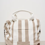 Borsa uomo a righe beige TRAVELBAG STRIPESPOPV1110EMB MC2 SAINT BARTH 