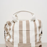 Borsa uomo a righe beige TRAVELBAG STRIPESPOPV1110EMB MC2 SAINT BARTH 
