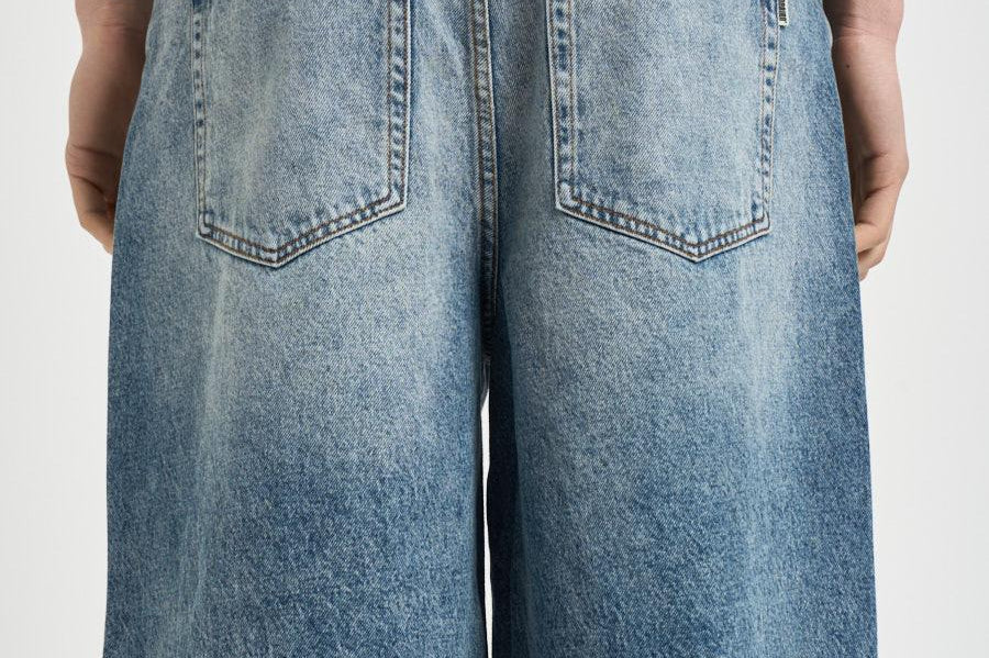 Bermuda uomo in denim medio 309 BLUE VINTAGE WOODBIRD 