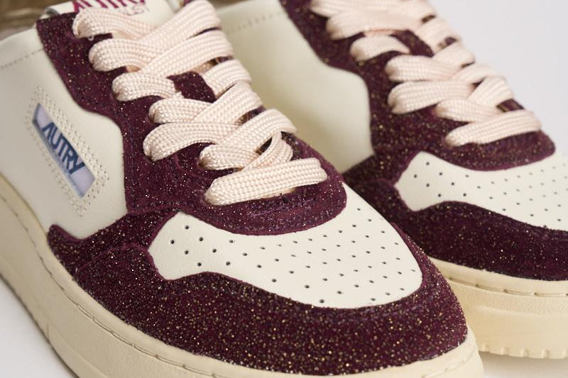 Sneakers donna Medalist in suede bordeaux AULW TA05 AUTRY 