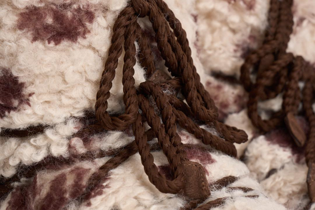 Stivale donna MB ICON LOW CURLY con stampa cow 1409690 MM04YELLOWPINK MOON BOOT 