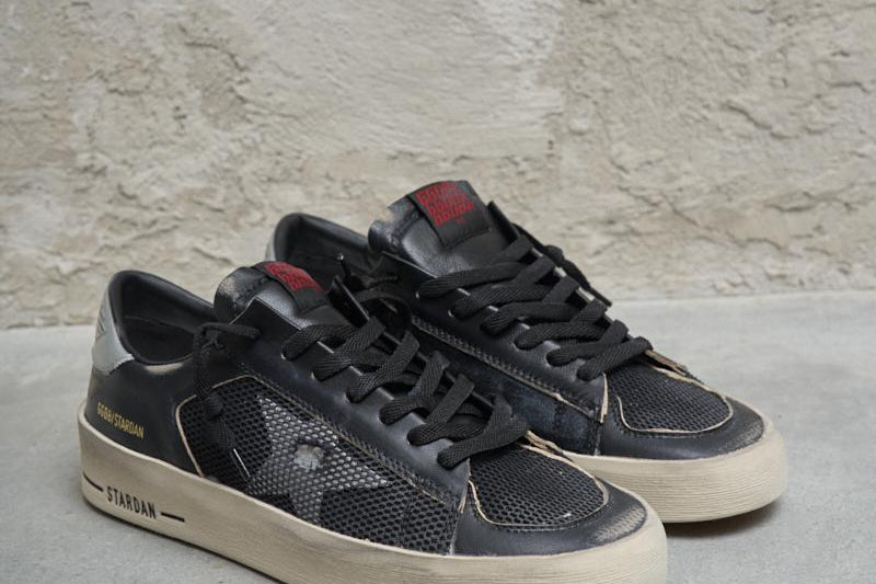 GOLDEN GOOSE Sneakers uomo Stardan con stella argento GMF00370 -F004118-90179 GOLDEN GOOSE 