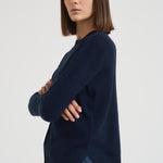 Cardigan donna blu notte. GIUSEPPA NAVY ABSOLUT CASHMERE. 