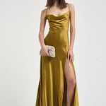 Abito donna lungo oro 626SS6809S GOLDEN DANAME 
