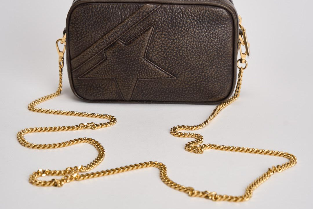 Borsa donna mini star bag moro GWA00228 A00075955357 GOLDEN GOOSE 