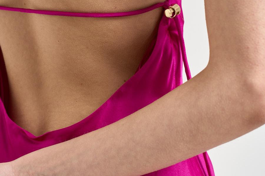 Abito donna lungo fuxia 626SS6815S FUCHSIA DANAME 