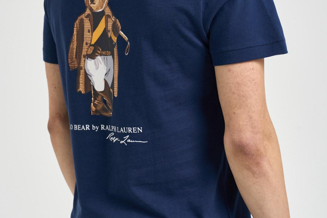 T-shirt uomo girocollo blu navy 710B16610 001 RALPH LAUREN 