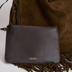 Borsa donna in suede Oskan Hobo Soft marrone PP0200FC C3C14M50BZ ISABEL MARANT 