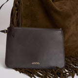 Borsa donna in suede Oskan Hobo Soft marrone PP0200FC C3C14M50BZ ISABEL MARANT 