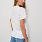 T-shirt donna girocollo bianca EMILIE 06044H MC2 SAINT BARTH 