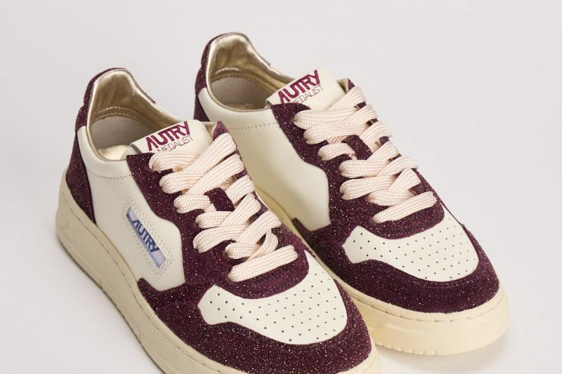 Sneakers donna Medalist in suede bordeaux AULW TA05 AUTRY 