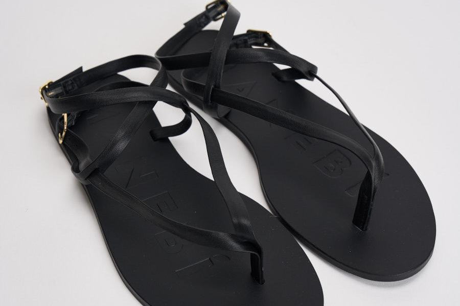 Sandali infradito donna neri I1.5Y0 BLACKCROSSOVER MANEBI' 
