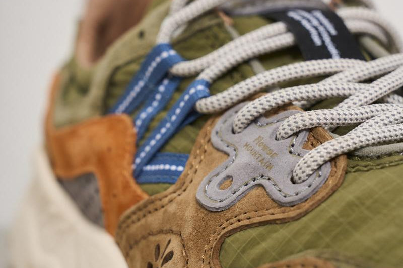 Sneakers uomo Yamano 3 verde 1F06 MILITAREBROWN FLOWER MOUNTAIN 