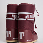 Stivale donna da neve alto in nylon bordeaux 1400440 D013BURGUNDY MOON BOOT 