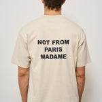 T-shirt uomo girocollo beige TS203 CO0002MT DROLE DE MONSIEUR 
