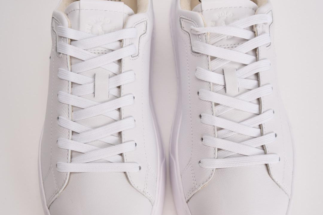 Sneakers uomo RLite Court bianco e blu 809974097 001 RALPH LAUREN 