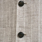 Giacca uomo doppiopetto gessata grigio chiaro 1SMC20K 850049T3259 TAGLIATORE 