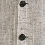 Giacca uomo doppiopetto gessata grigio chiaro 1SMC20K 850049T3259 TAGLIATORE 
