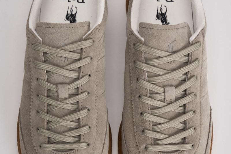 Sneakers uomo in suede grigie 809978008 002 RALPH LAUREN 