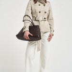 Trench donna corto ghiaccio S1154 217 BAZAR DELUXE 