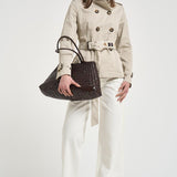 Trench donna corto ghiaccio S1154 217 BAZAR DELUXE 