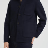 Cappotto uomo corto blu notte CARY NAVY BLUE ACCADEMIE TESSILI 