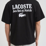 T-shirt uomo girocollo nera TH5950 031 LACOSTE 